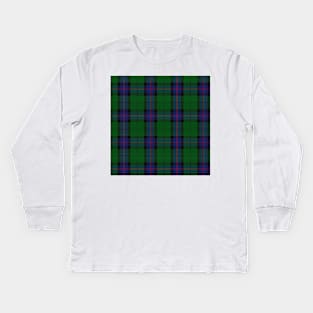 Armstrong Clan Tartan (High Res) Kids Long Sleeve T-Shirt